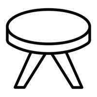 rond table ligne icône conception vecteur