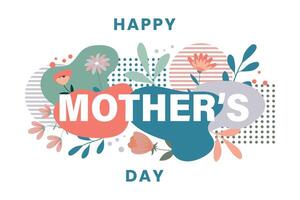 modèle conception pour de la mère journée bannière. La publicité disposition pour de la mère journée avec floral décoration. vecteur