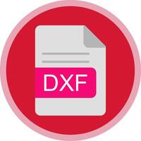 dxf fichier format plat multi cercle icône vecteur