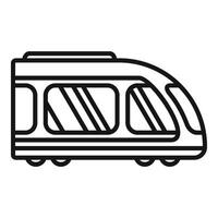 électronique vite train icône contour . métro transport vecteur