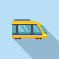 électronique vite train icône plat . métro transport vecteur