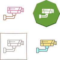 conception d'icône de vidéosurveillance vecteur