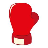 gant de boxe rouge vecteur