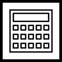 Icône de calcul de vecteur