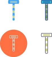 conception d'icône de rasoir vecteur