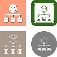 conception d'icône de distribution vecteur