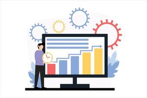 la finance affaires plat conception illustration vecteur