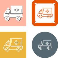 conception d'icône d'ambulance vecteur