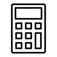 calculatrice ligne icône conception vecteur