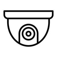 vidéosurveillance vecteur ligne icône conception