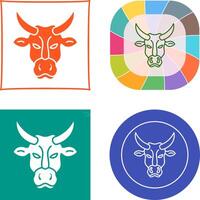 conception d'icône de vache vecteur