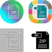 Zip *: français icône conception vecteur