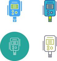 Diabète tester icône conception vecteur