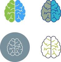 conception d'icône de cerveau vecteur