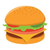 plat Burger illustration vecteur