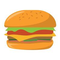 plat Burger illustration vecteur