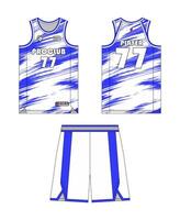 Jersey basketball modèle conception. basketball uniforme maquette conception. concept conception basketball Jersey. vecteur