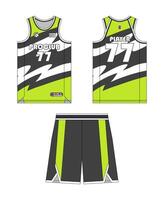 Jersey basketball modèle conception. basketball uniforme maquette conception. concpet conception basketball Jersey. vecteur