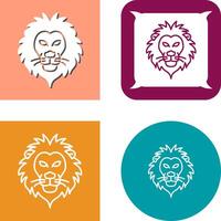 conception d'icône de lion vecteur