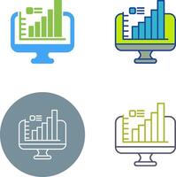 conception d'icône de moniteur vecteur