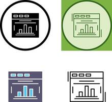 conception d'icône de statistiques vecteur