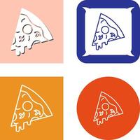 conception d'icône de pizza vecteur