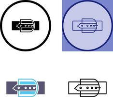 conception d'icône de ceinture vecteur