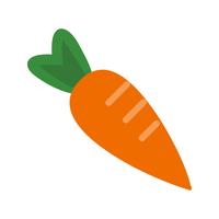 Icône de carotte de vecteur