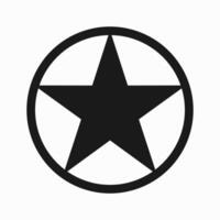 étoile icône logo isolé sur blanc Contexte vecteur