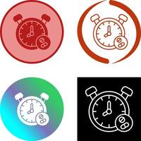 conception d'icône d'horloge vecteur