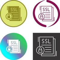 conception d'icônes ssl vecteur