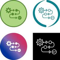 conception d'icône de processus vecteur