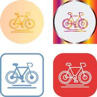 conception d'icône de cyclisme vecteur