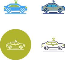 conception d'icône de voiture de police vecteur