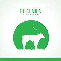 eid Al adha moubarak. eid Al adha mubarak Créatif les publicités conception. , 3d, illustration vecteur