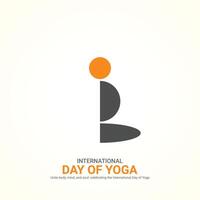 international yoga jour, international yoga journée Créatif les publicités conception juin 2, , art, illustration, 3d, vecteur