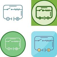 électrique circuit icône conception vecteur