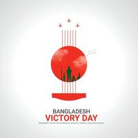 bangladesh la victoire journée. bangladesh la victoire journée Créatif les publicités conception décembre 16. , 3d illustration. vecteur