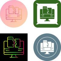 Les données perte icône conception vecteur