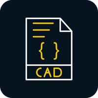 cad ligne rouge cercle icône vecteur