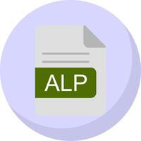 alp fichier format plat bulle icône vecteur