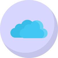 des nuages plat bulle icône vecteur