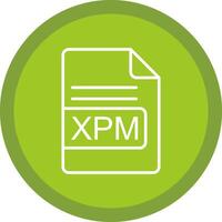 xpm fichier format ligne multi cercle icône vecteur