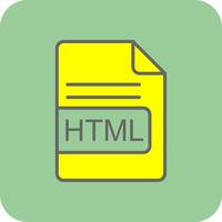 html fichier format glyphe pente coin icône vecteur