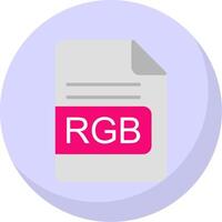 rgb fichier format plat bulle icône vecteur