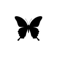 papillon silhouette, plat style, pouvez utilisation pour logo gramme, art illustration, pictogramme, applications, site Internet, décoration, orné, Contexte ou graphique conception élément vecteur