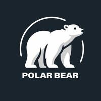 polaire ours logo, la glace ours. vecteur