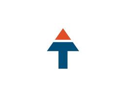 initiale lettre t La Flèche logo concept icône signe symbole conception élément. financier, consultant, logistique logotype. illustration modèle vecteur