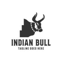 Indien vache illustration logo vecteur