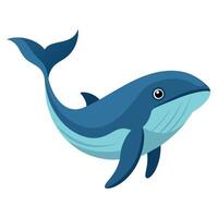baleine plat style clipart art illustration vecteur